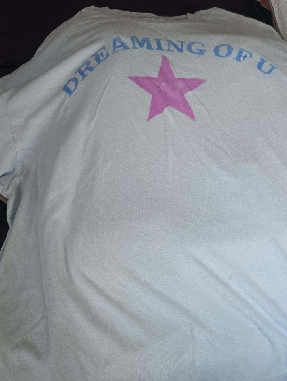 Kids 'Dreaming of U' Light Blue Graphic Tee with Pink Star